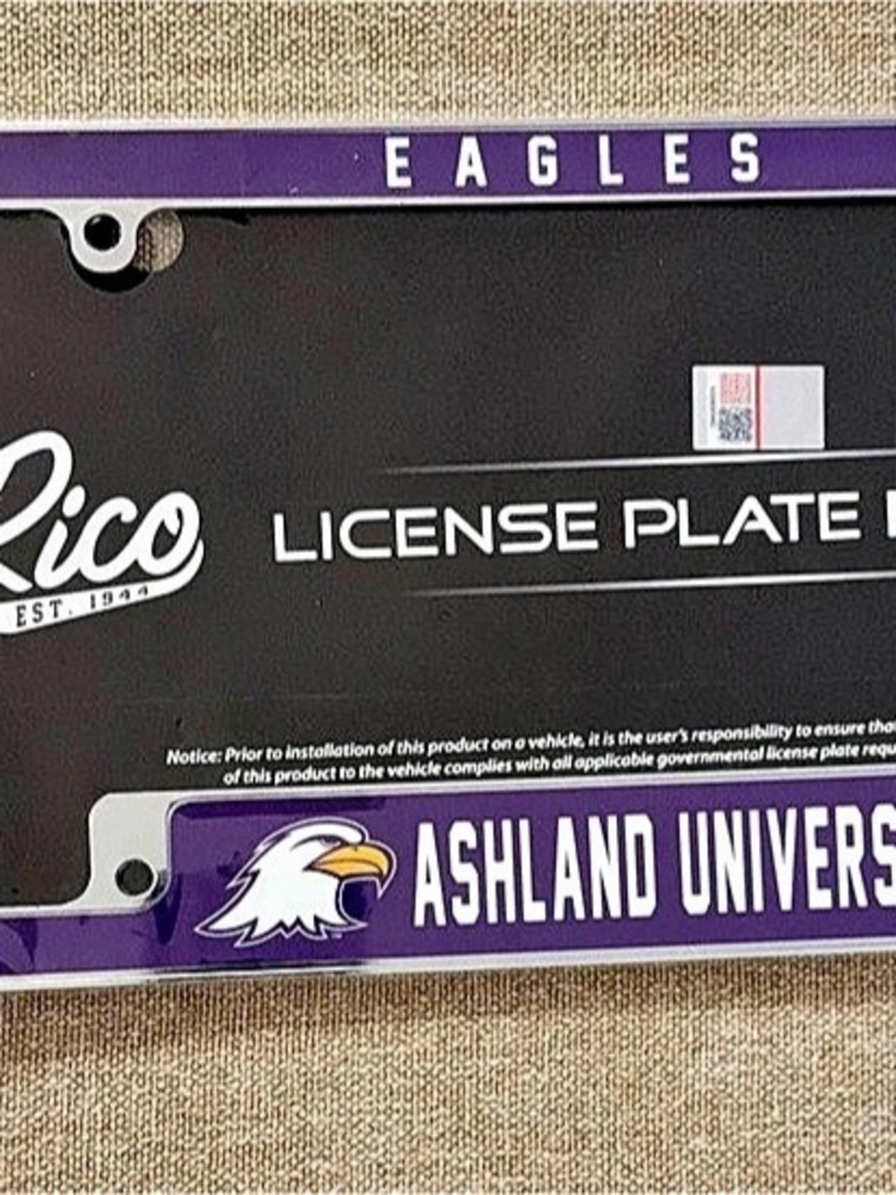 Rico Industries Ashland University Eagles License Plate Frame